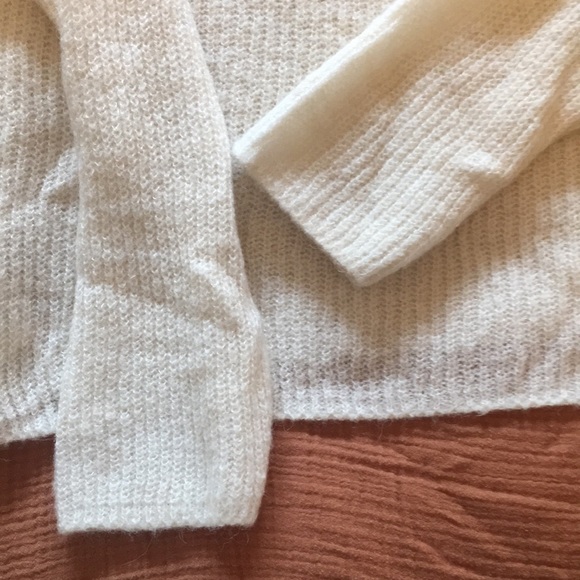 Mango white sweater alpaca acrylic blend - Picture 3 of 4